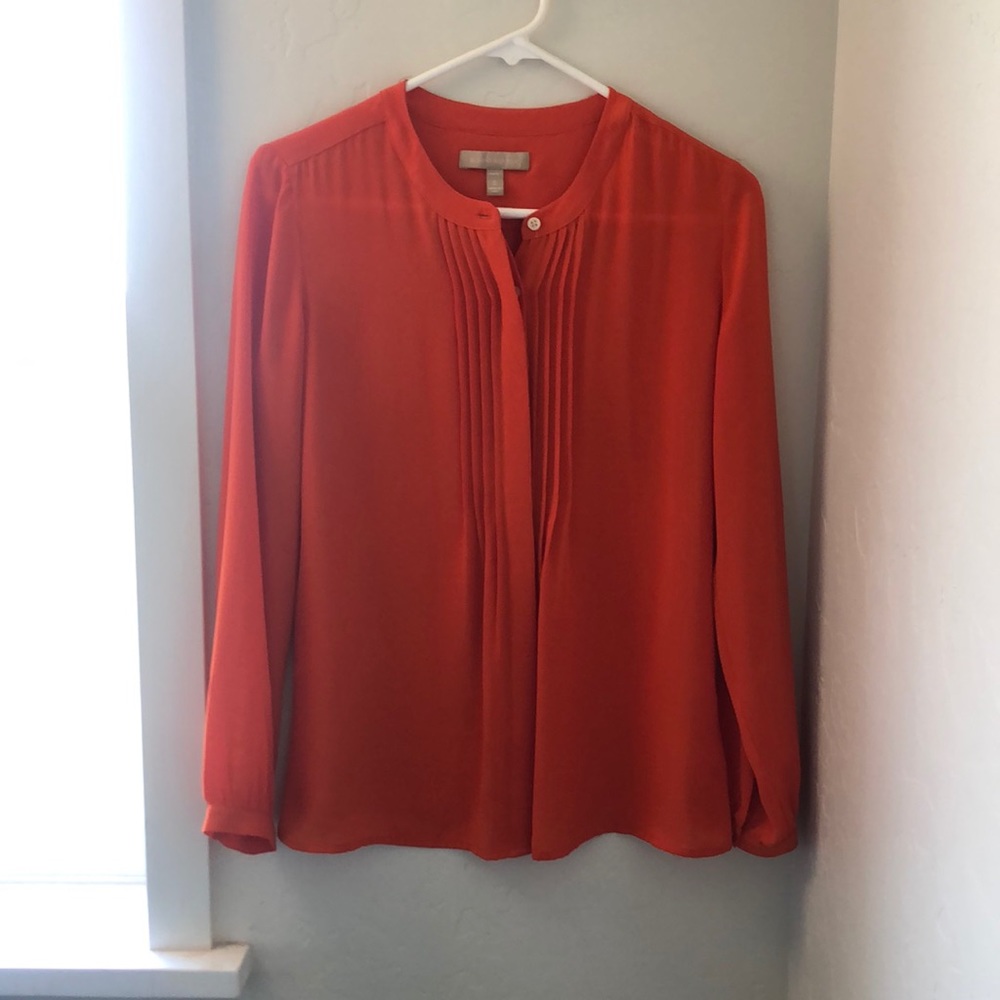 BANANA REPUBLIC beautiful orange blouse SZ S